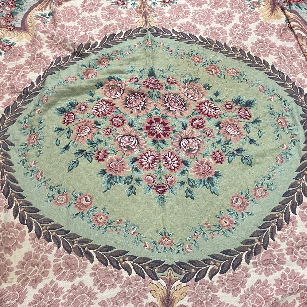 Shavel Portugal Floral Medallion Cotton Woven Queen Bedspread Coverlet